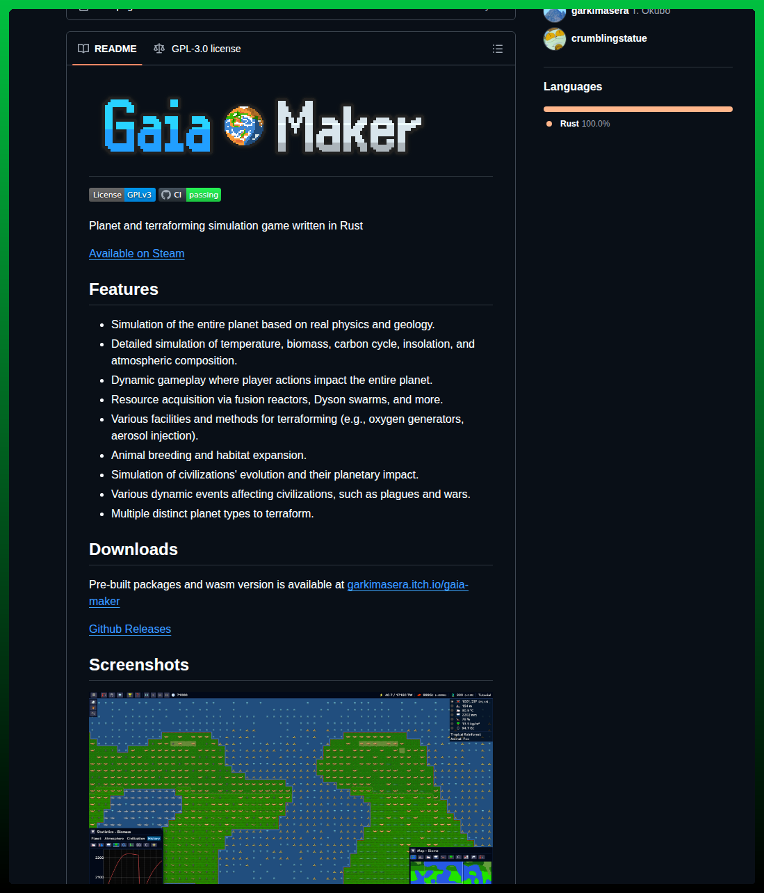 Garkimasera Gaia Maker screenshot