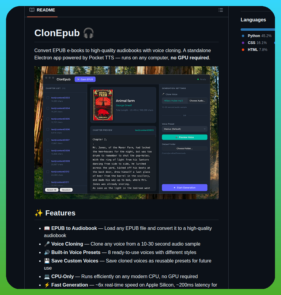 Jarodise Clonepub Pocket screenshot