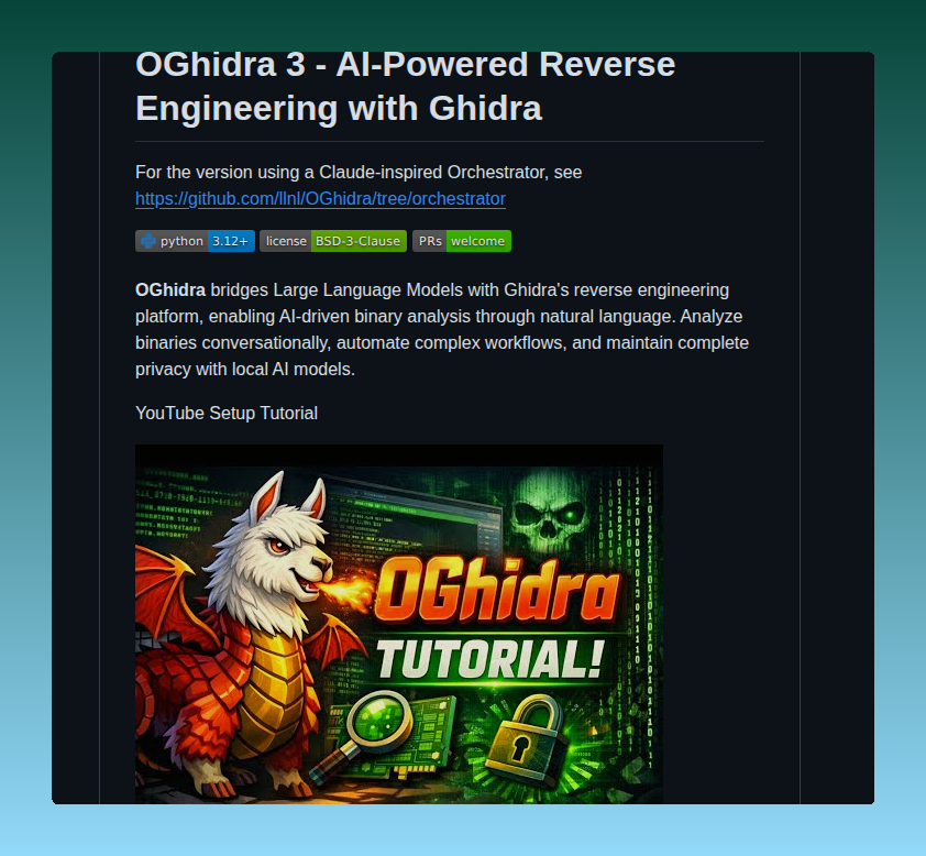 Llnl Oghidra screenshot