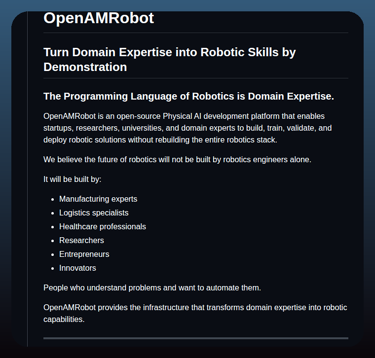 Openamrobot Openamr screenshot