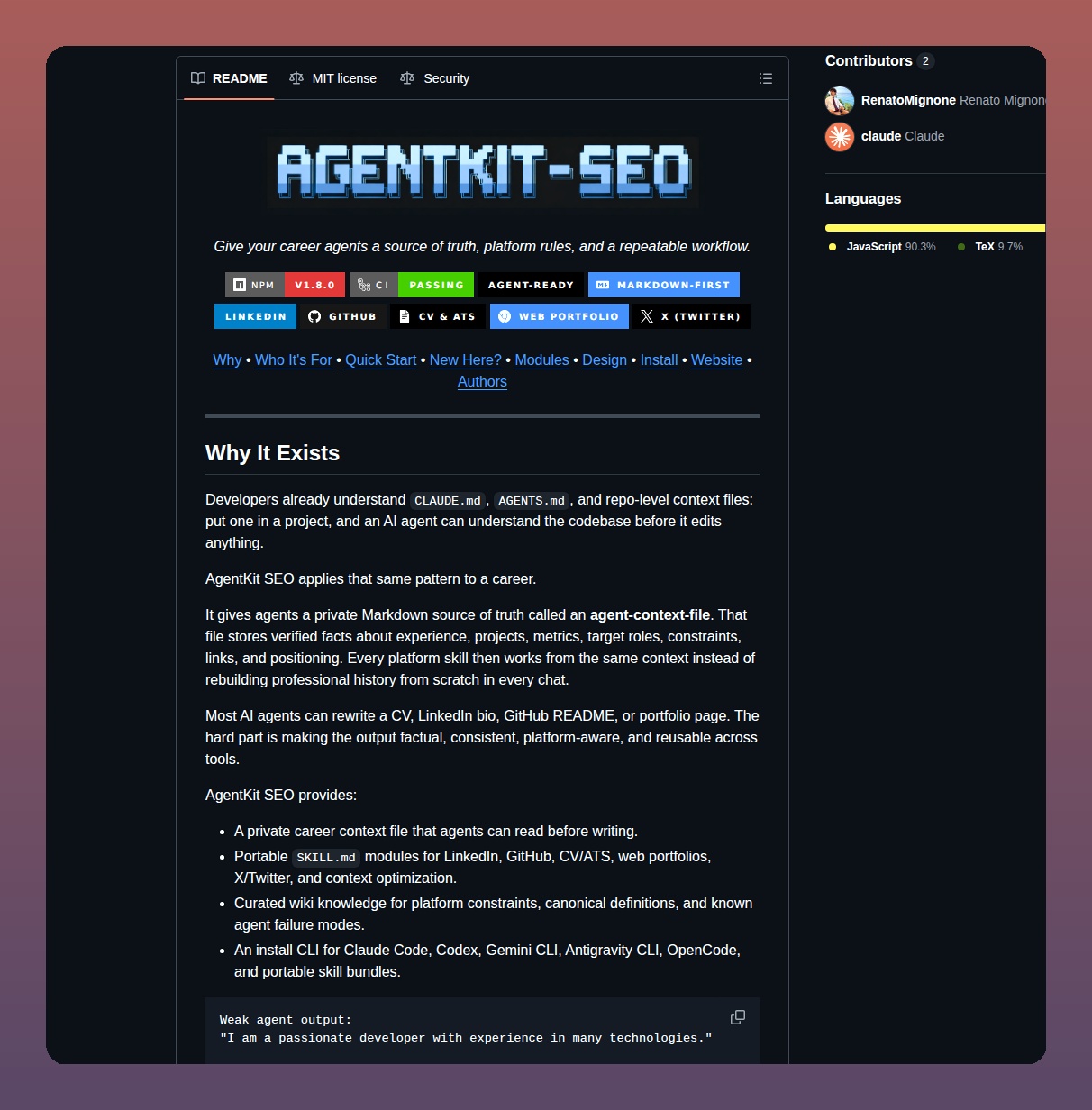 Agentkit Seo Agentkit Seo screenshot