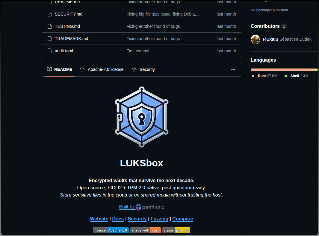 Penthertz Luksbox screenshot