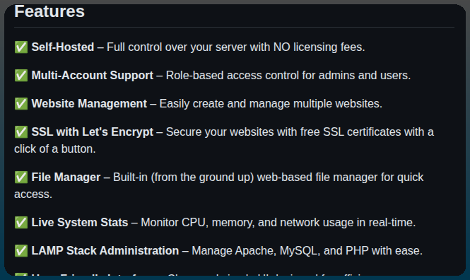 Crivion Laranode screenshot