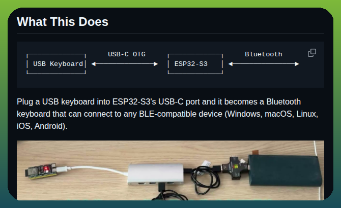 Kostard Esp32s3 Usb Keyboard To Ble screenshot