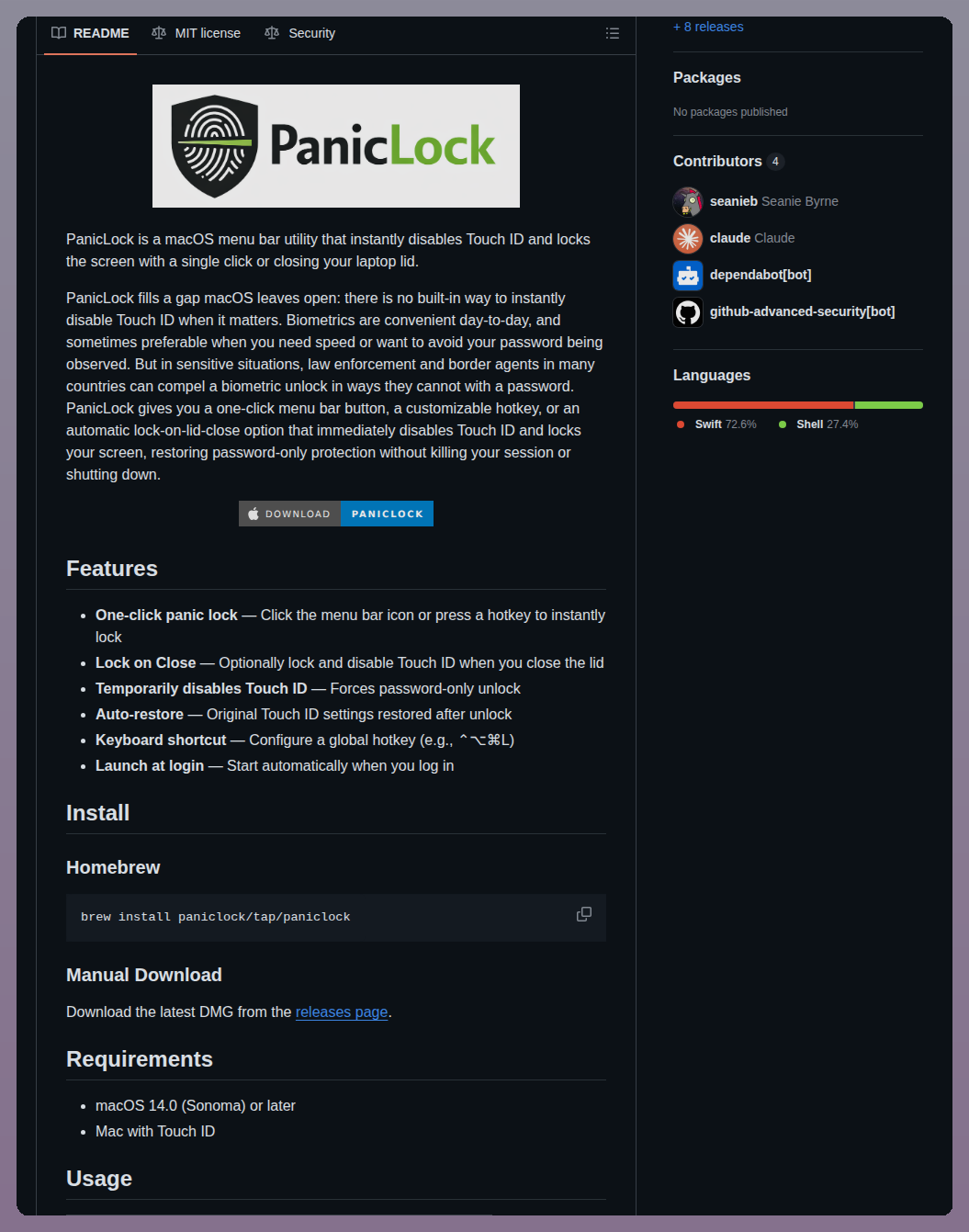 Paniclock Paniclock screenshot
