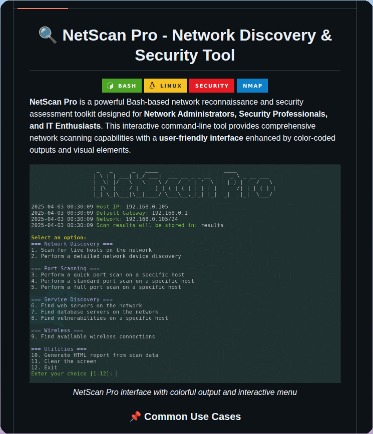 Niladri 1 Netscan Pro screenshot