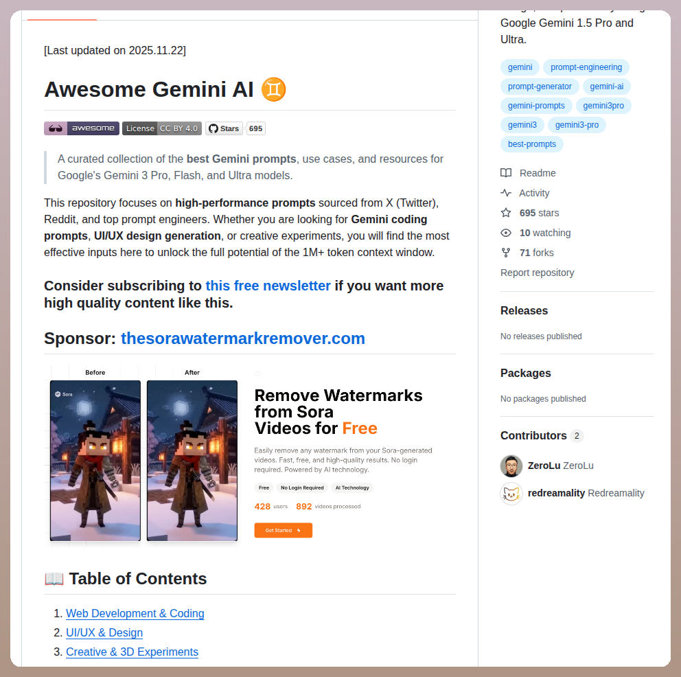 Zerolu Awesome Gemini Ai screenshot