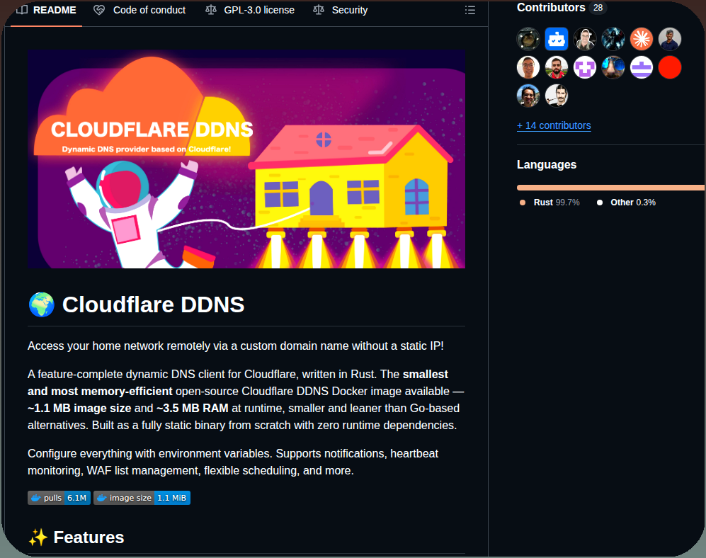 Timothymiller Cloudflare Ddns screenshot