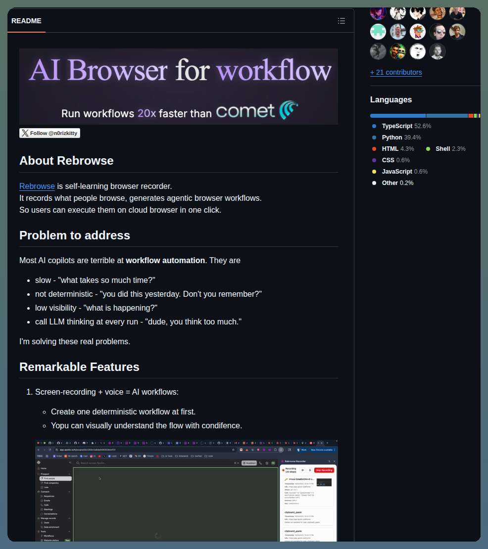 Zk1tty Rebrowse App screenshot