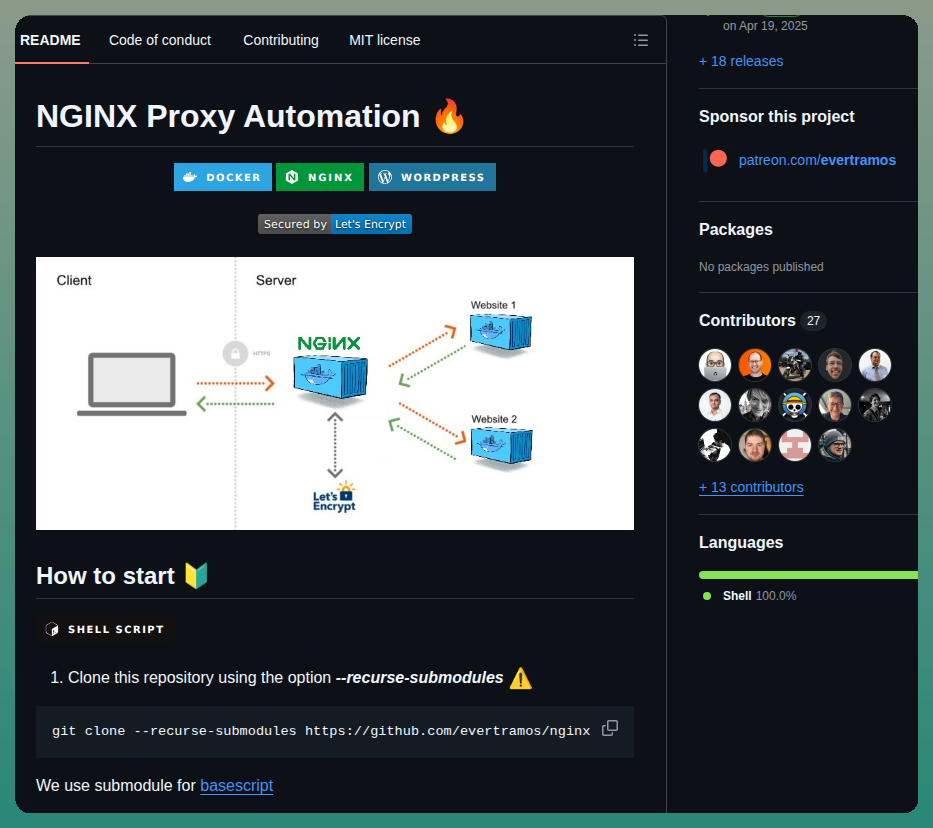 Evertramos Nginx Proxy Automation screenshot