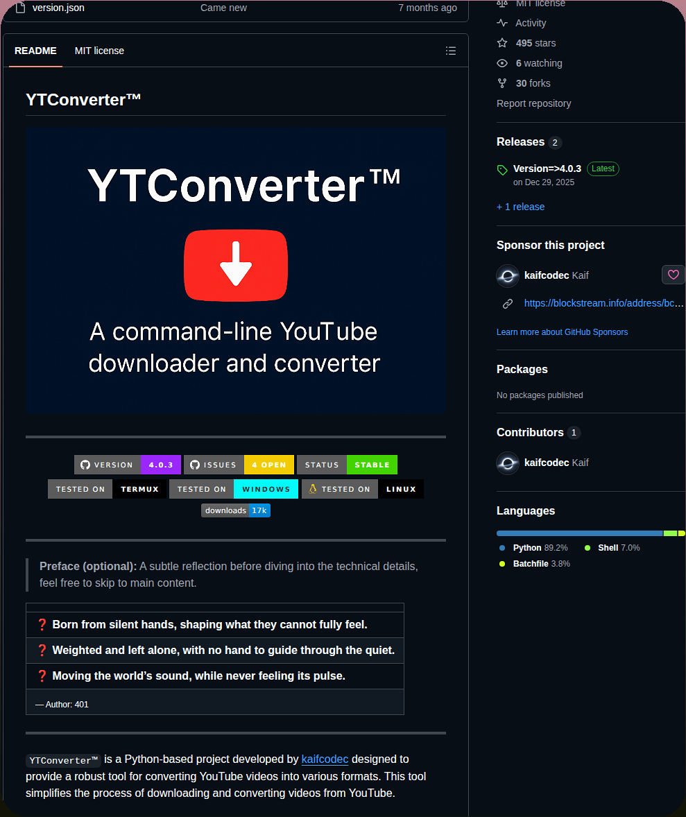 Kaifcodec Ytconverter screenshot