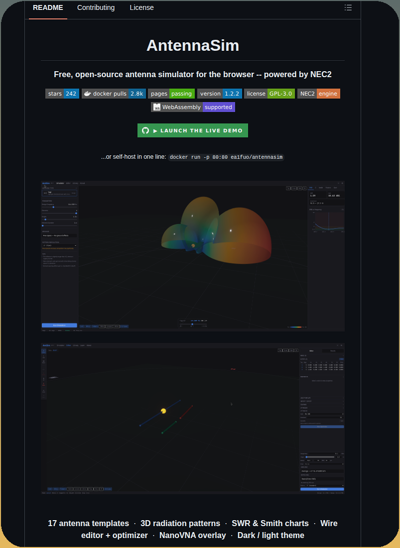 Ea1fuo Antennasim screenshot