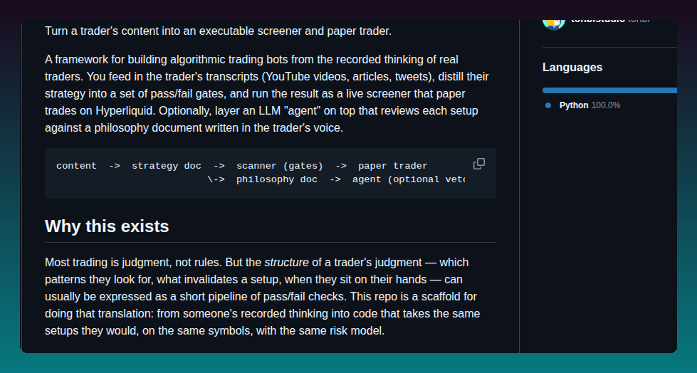Tonbistudio Model Trader screenshot