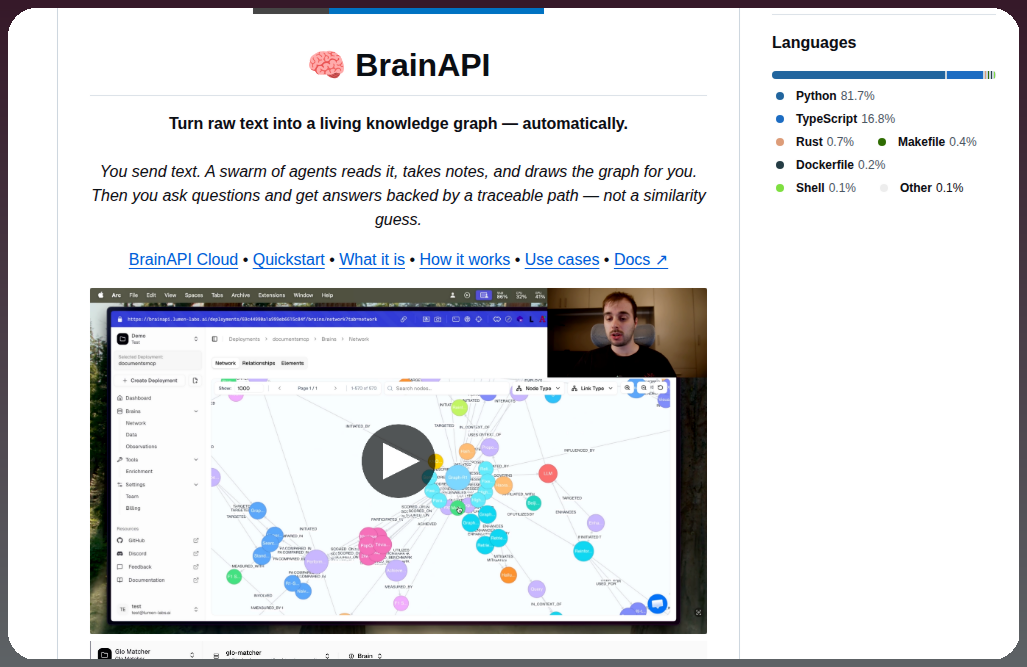 Lumen Labs Brainapi2 screenshot