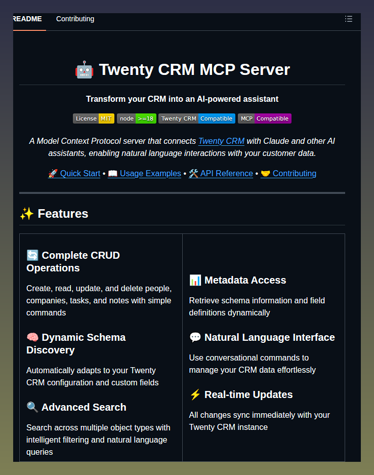 Mhenry3164 Twenty Crm Mcp Server screenshot