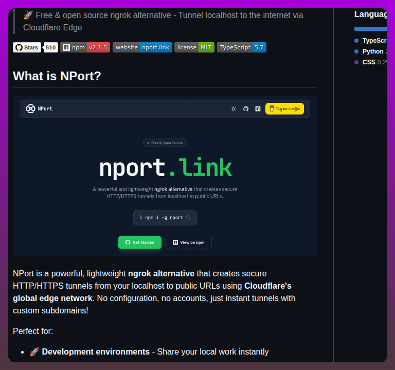 Tuanngocptn Nport screenshot