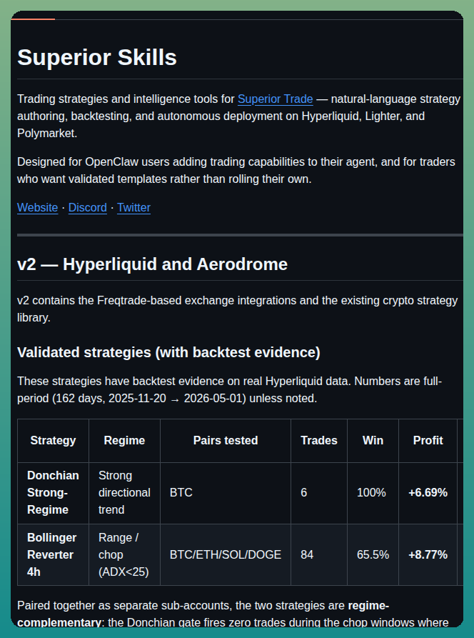 Superior Trade Superior Skills screenshot