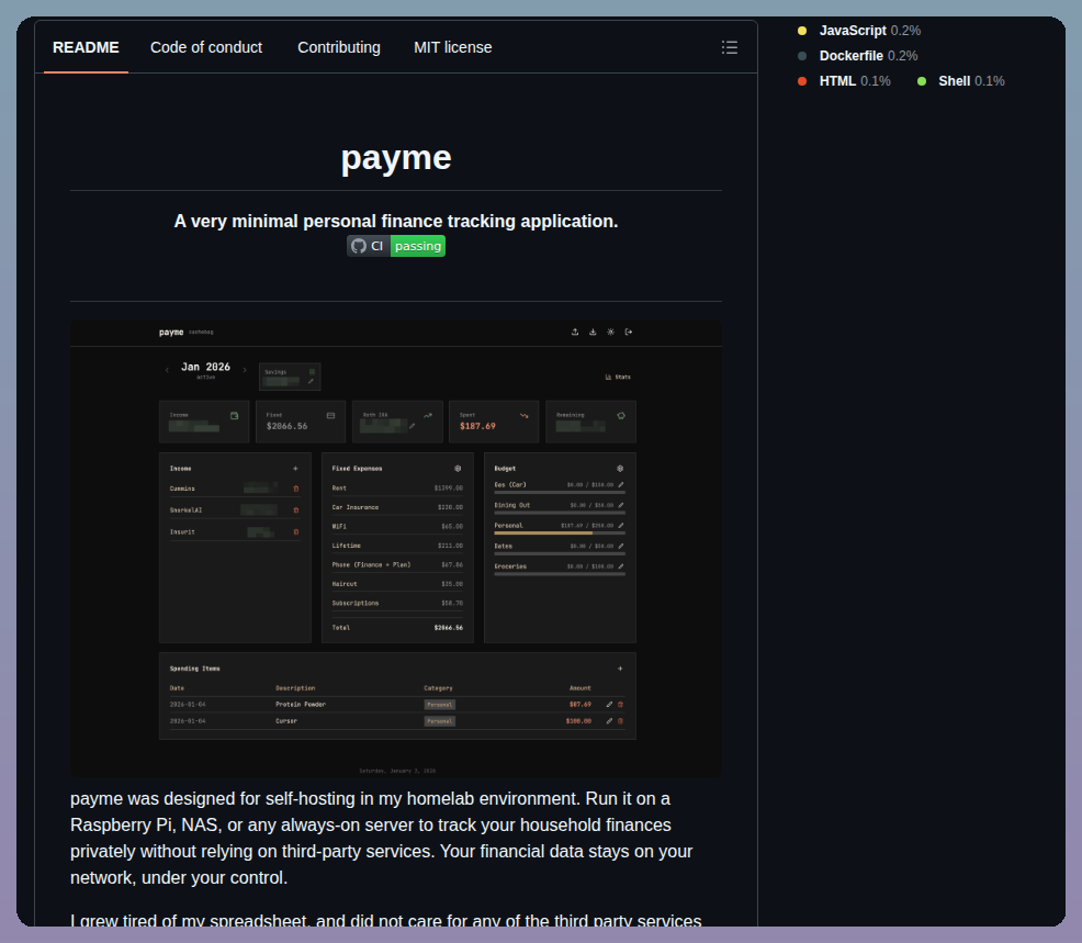 Cachebag Payme screenshot