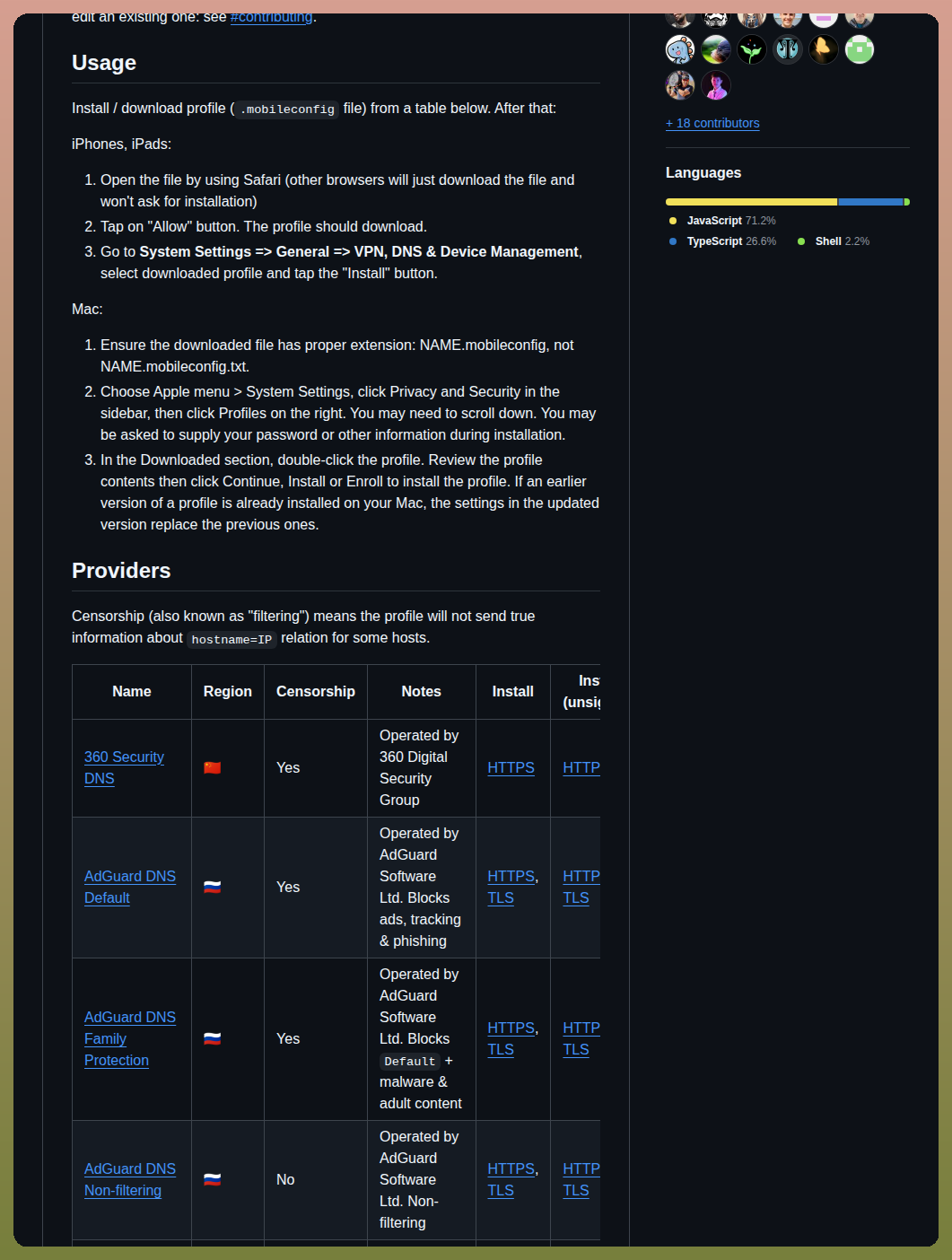 Paulmillr Encrypted Dns screenshot