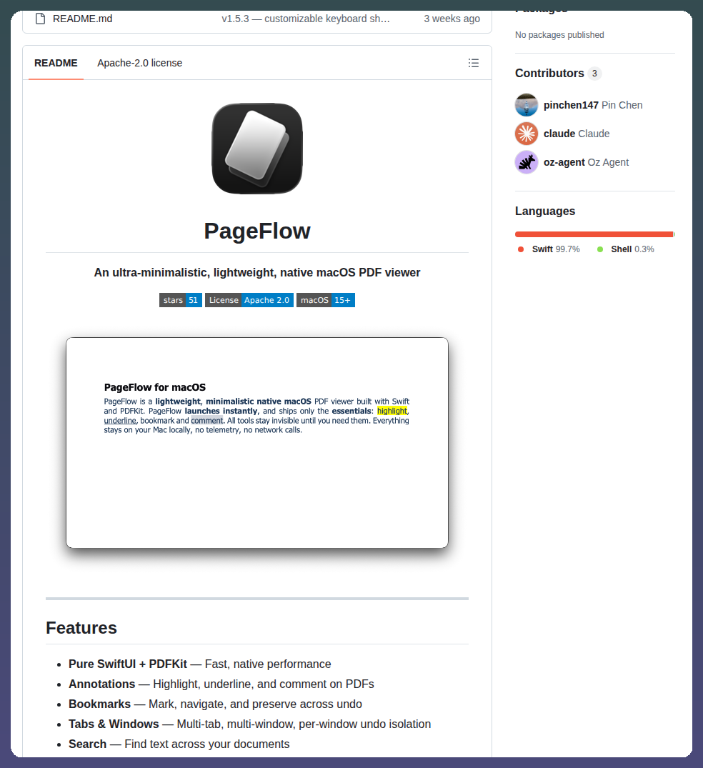 Pinchen147 Pageflow screenshot