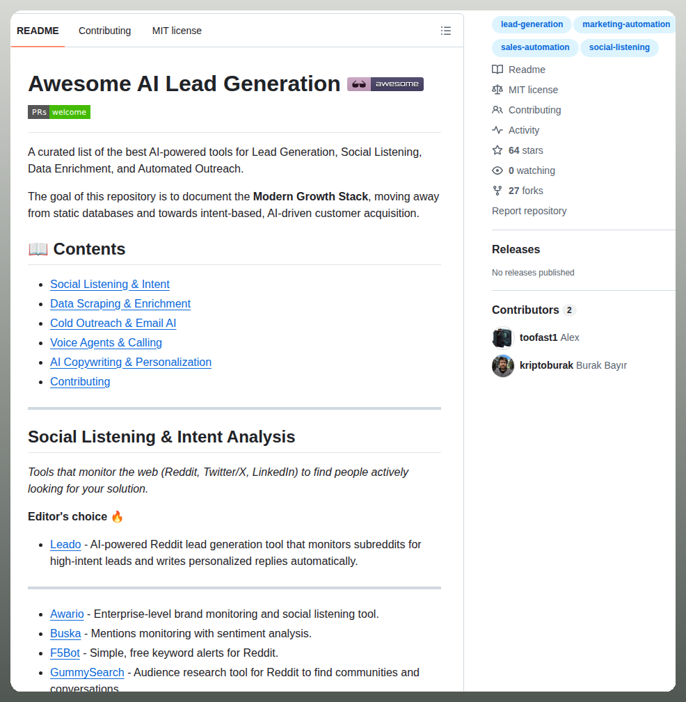Toofast1 Awesome Ai Lead Generation screenshot