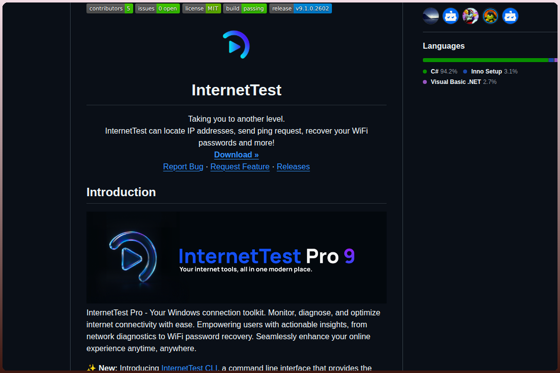 Leo Corporation Internettest screenshot