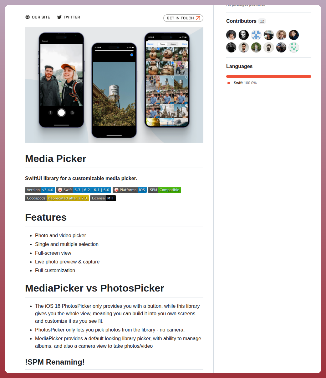 Exyte Mediapicker screenshot
