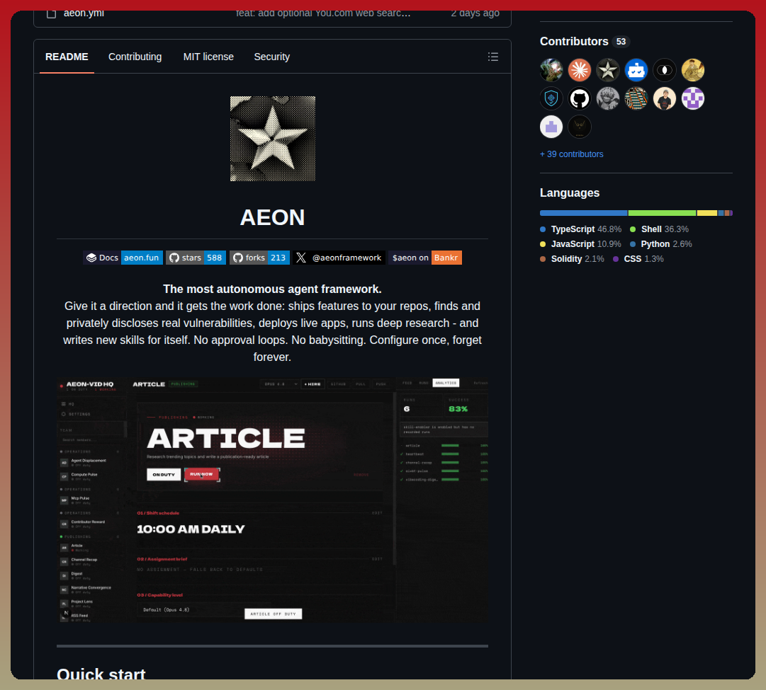 Aeonfun Aeon screenshot