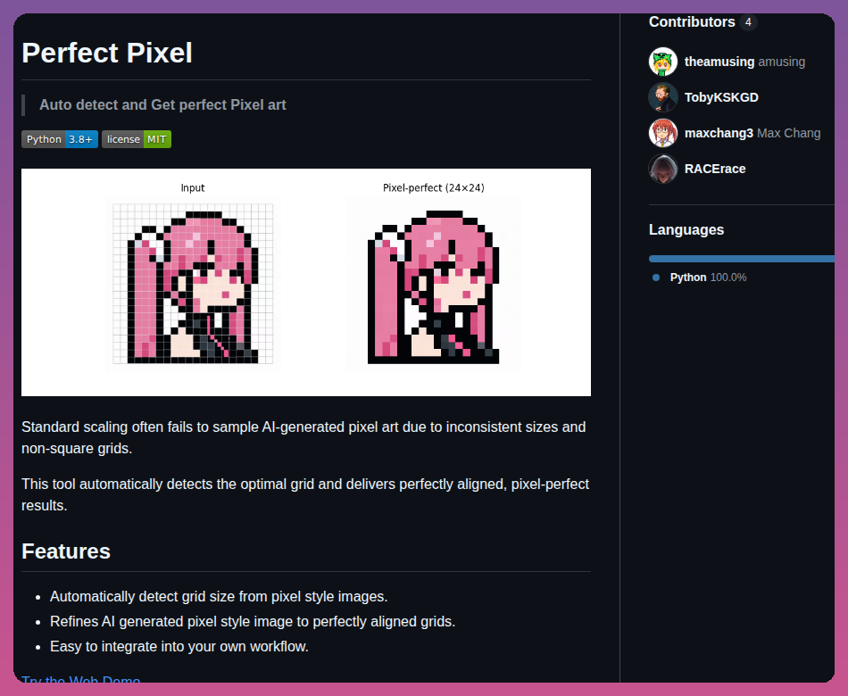 Theamusing Perfectpixel screenshot