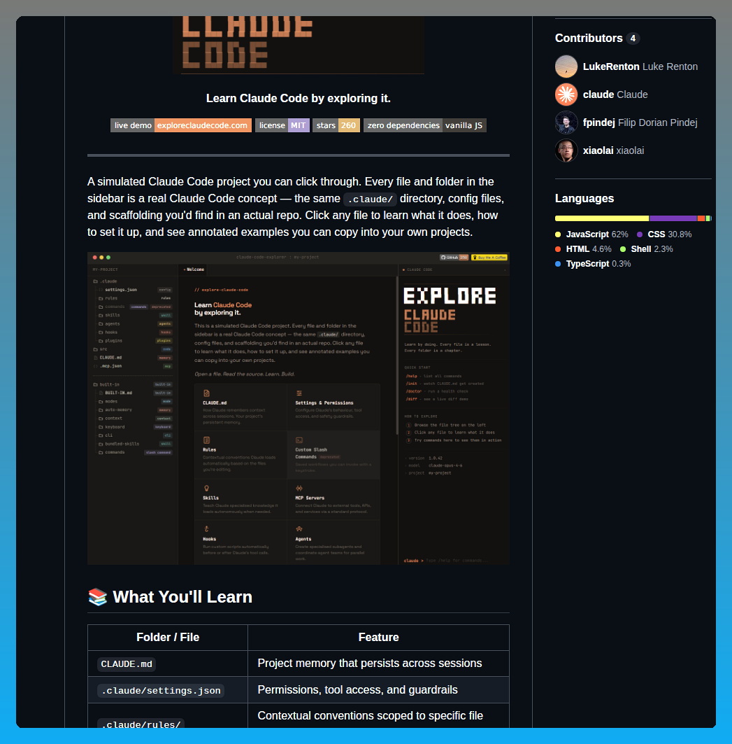 Lukerenton Explore Claude Code screenshot