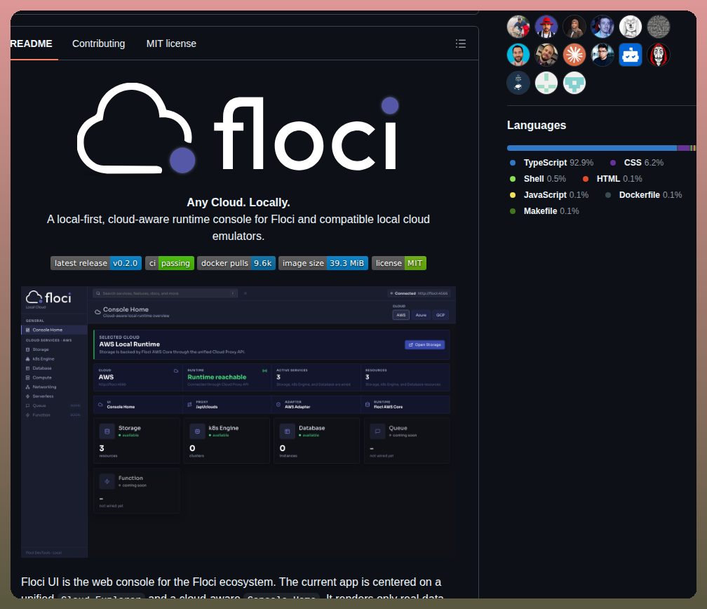 Floci Io Floci Ui screenshot