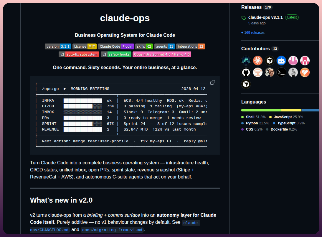 Lifecycle Innovations Limited Claude Ops screenshot