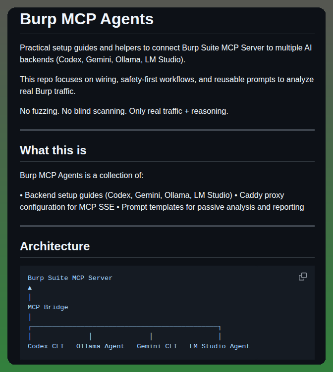 Six2dez Burp Mcp Agents screenshot