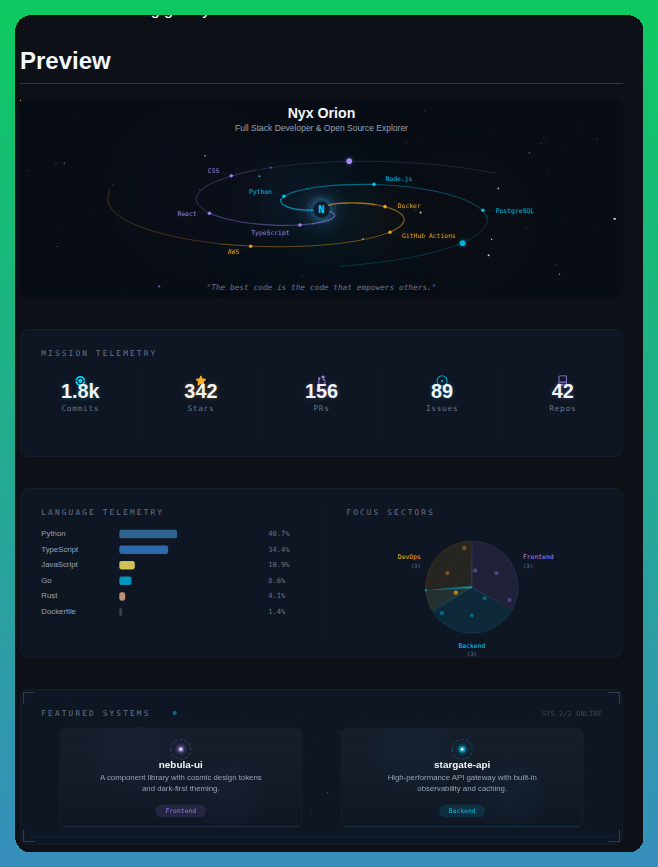 Vinimlo Galaxy Profile screenshot