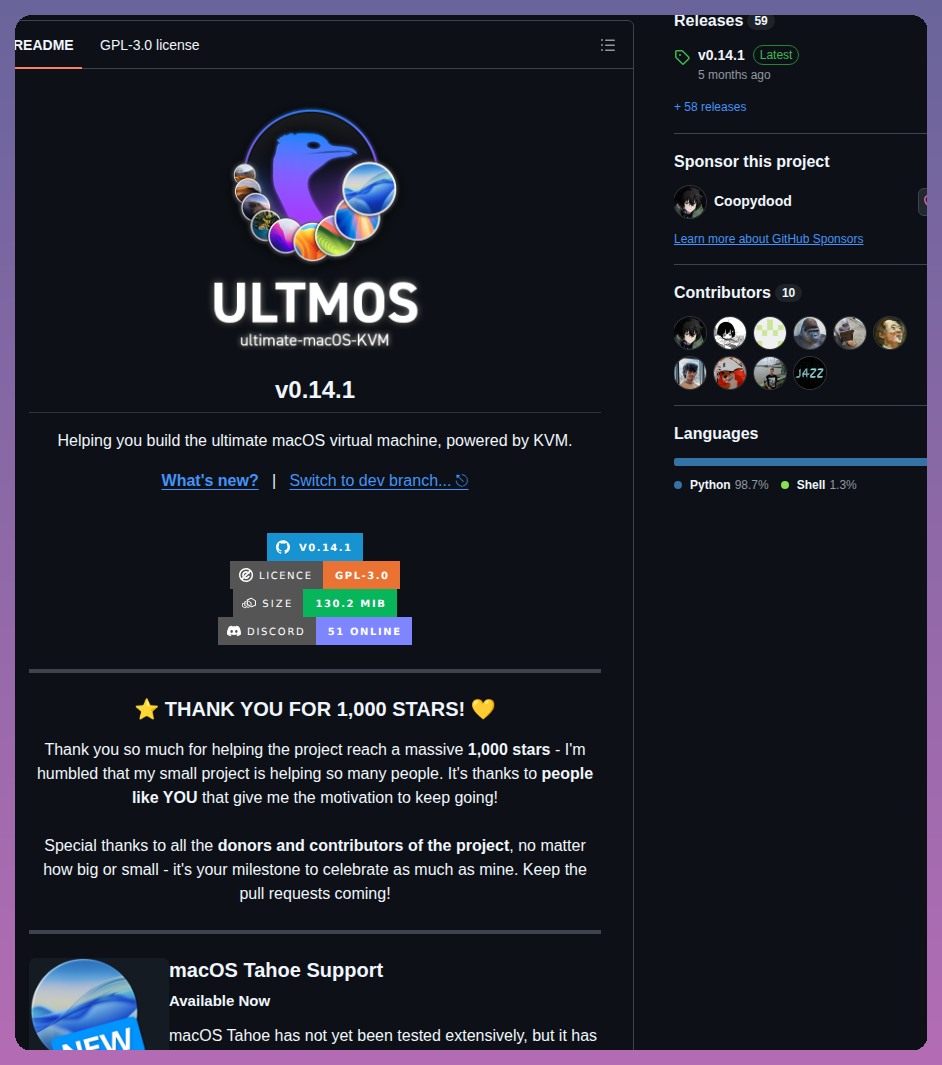 Coopydood Ultimate Macos Kvm screenshot