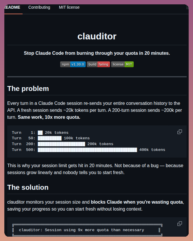Iyadhkhalfallah Clauditor screenshot