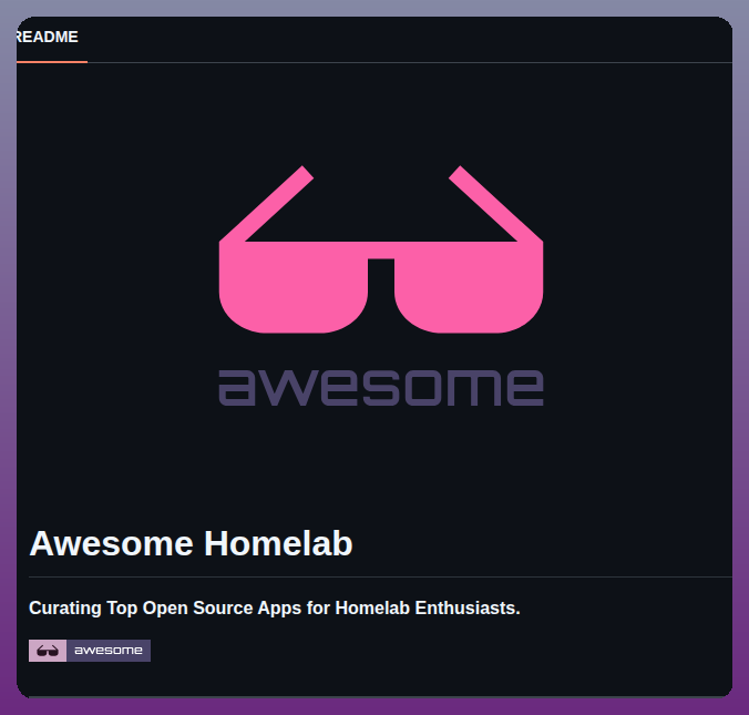 Ccbikai Awesome Homelab screenshot