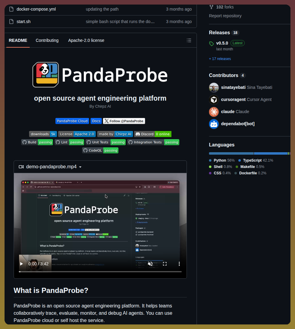 Chirpz Ai Pandaprobe screenshot