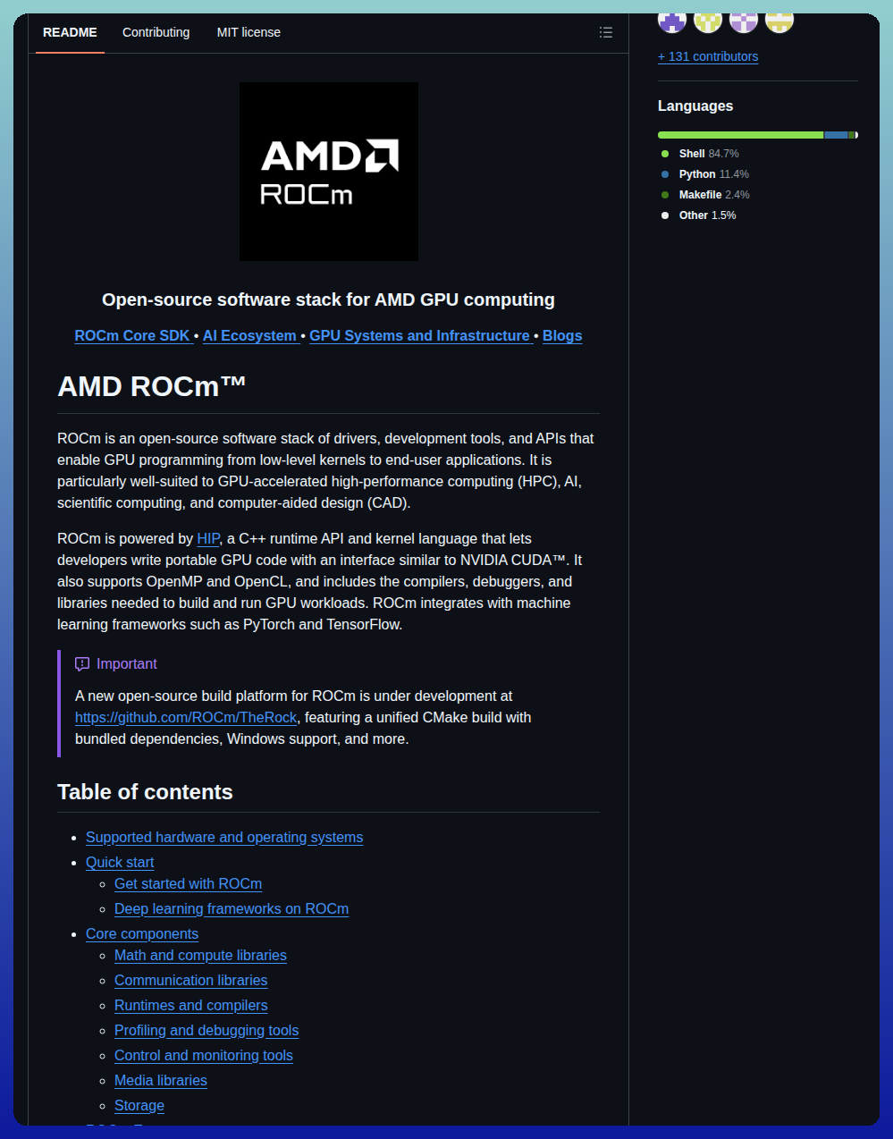 Rocm Rocm screenshot