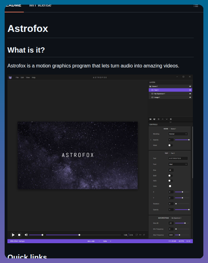 Astrofox Io Astrofox screenshot