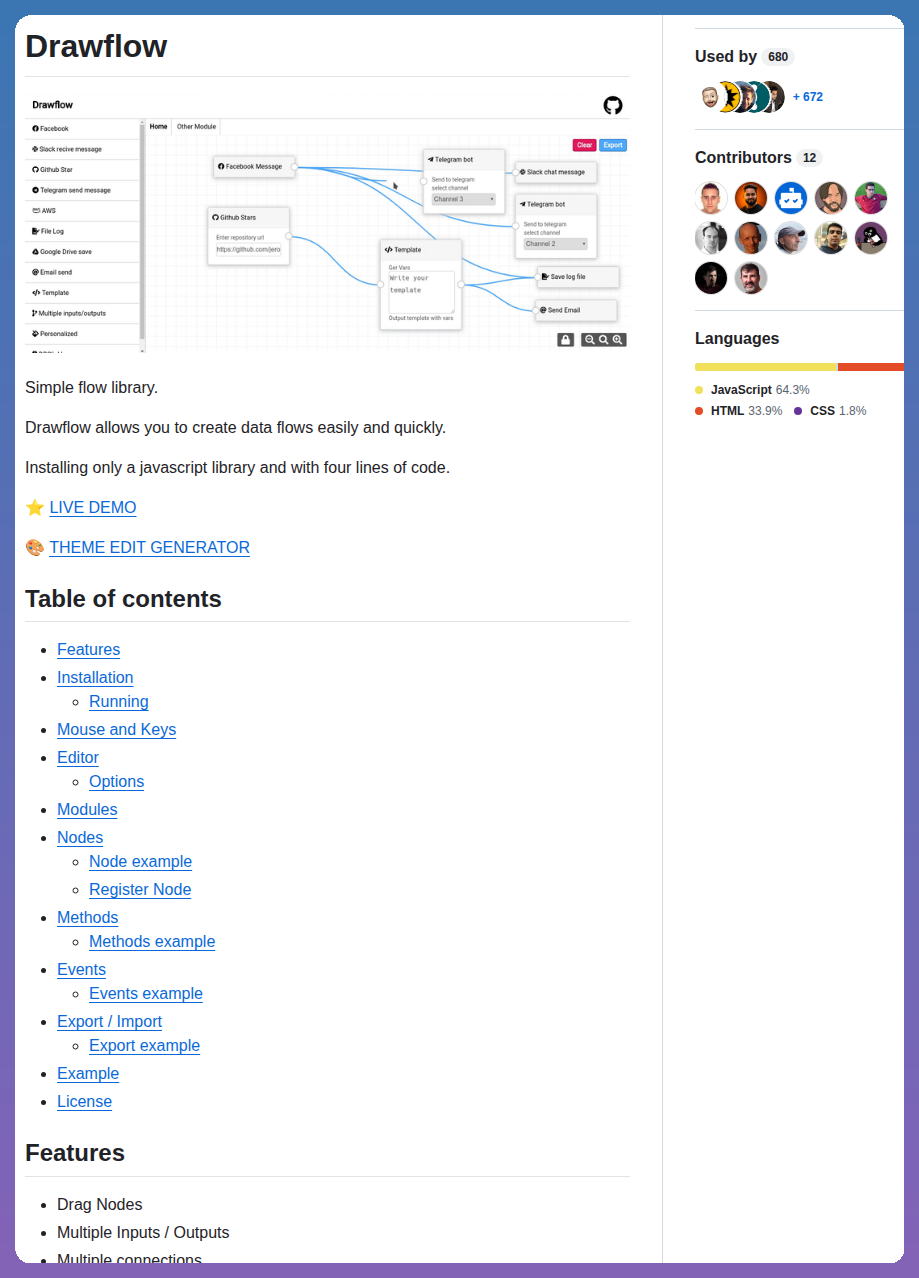 Jerosoler Drawflow screenshot