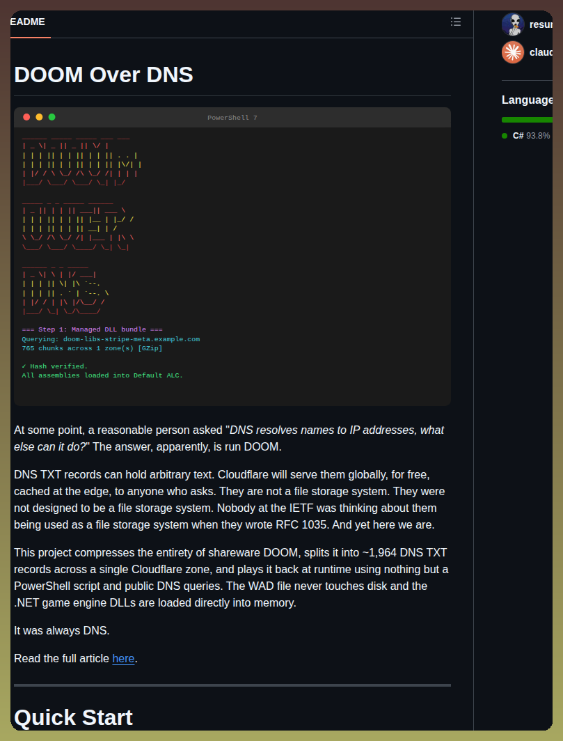 Resumex Doom Over Dns screenshot