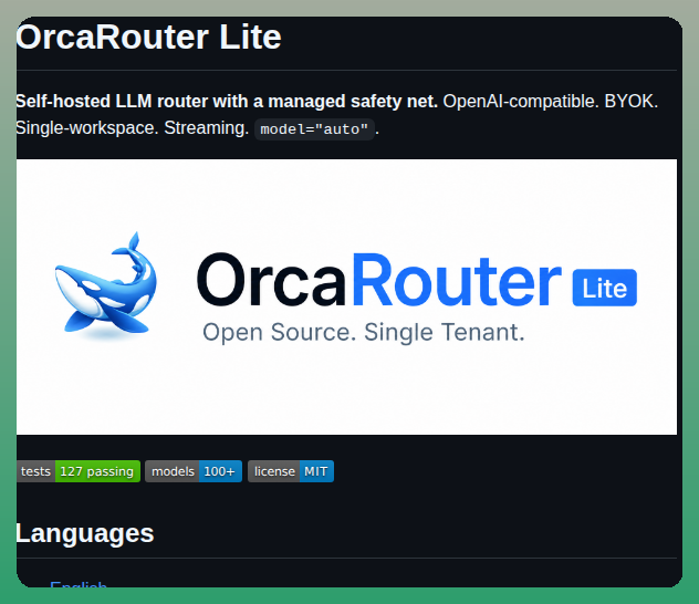 Continuum Ai Corp Orcarouter Lite screenshot