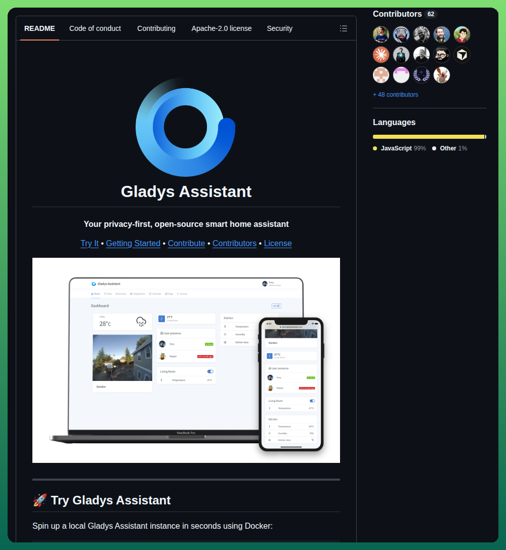 Gladysassistant Gladys screenshot