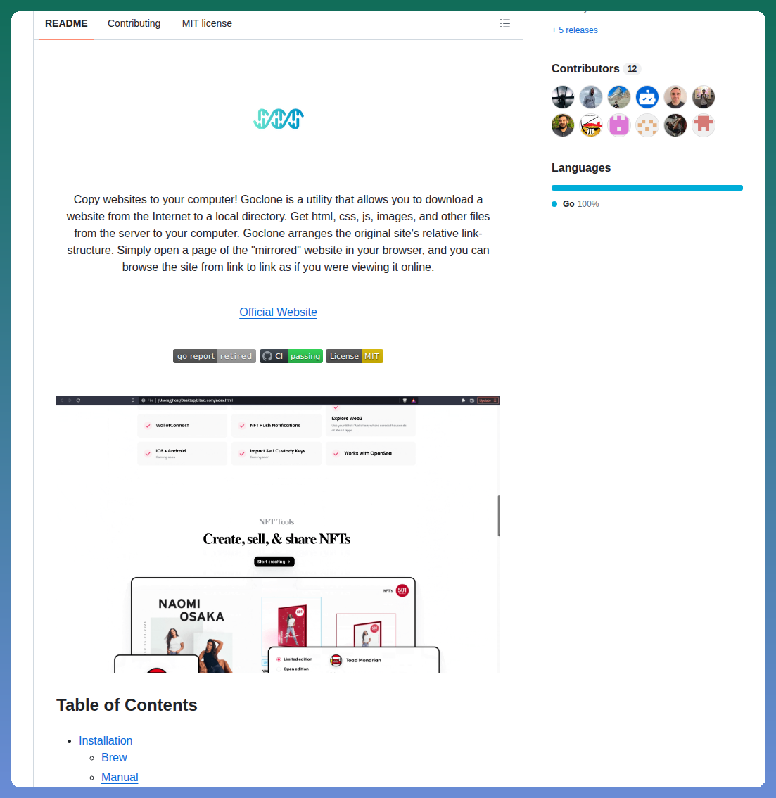 Goclone Dev Goclone screenshot