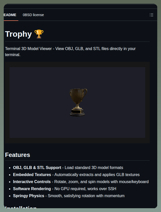 Taigrr Trophy screenshot