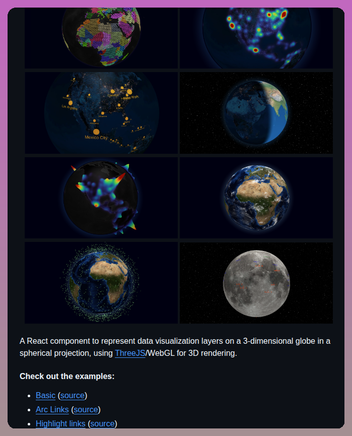 Vasturiano React Globe.gl screenshot