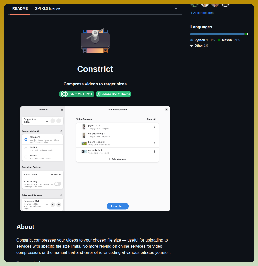 Wartybix Constrict screenshot