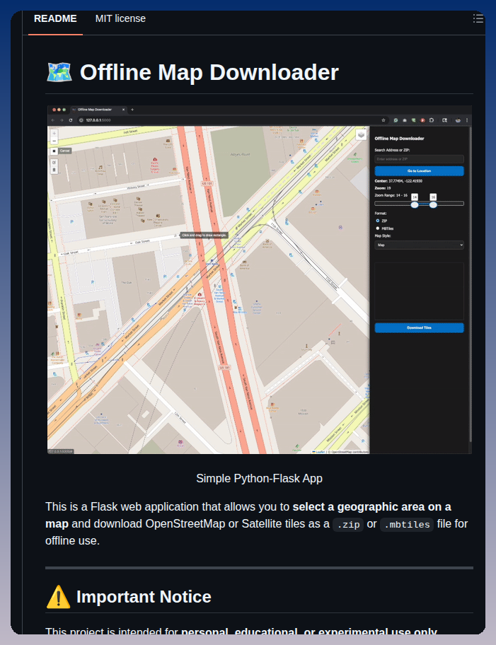 0015 Offlinemapdownloader screenshot