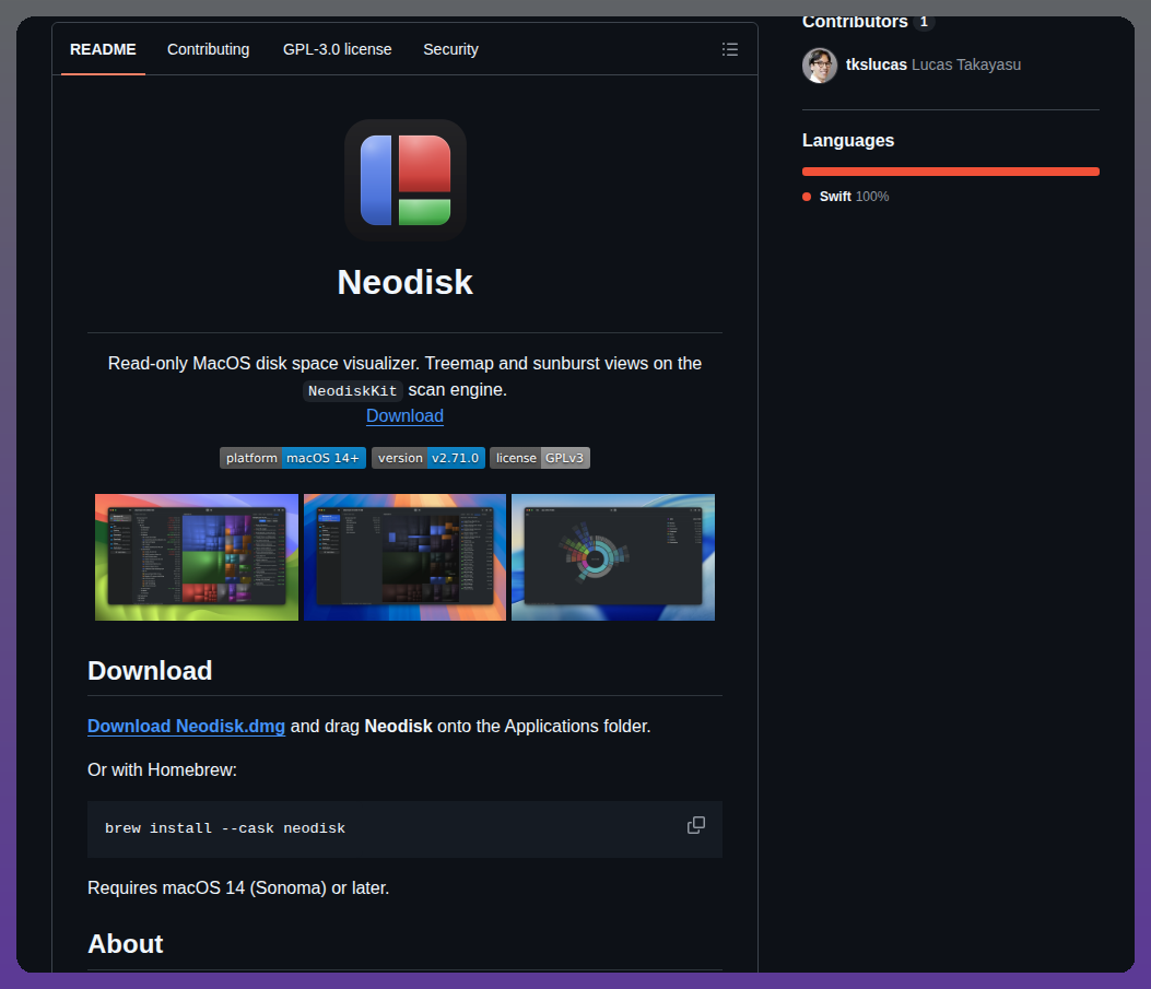 Tkslucas Neodisk screenshot